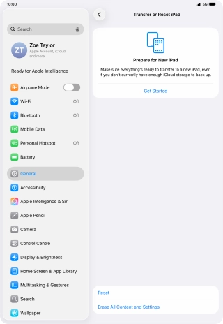 Press Reset. Press Reset.