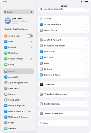 Press Transfer or Reset iPad. Press Transfer or Reset iPad.