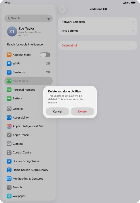 Press Delete. Press Delete.