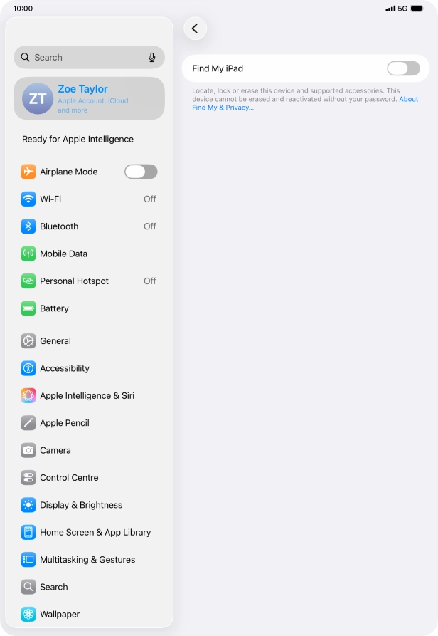 Press the indicator next to Press the indicator next to