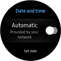 Press Set date. Press Set date.