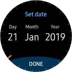 Turn the Rotating bezel right or left to set the required date. Turn the Rotating bezel right or left to set the required date.
