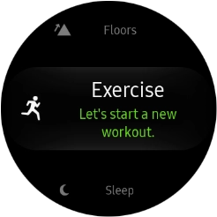 Press the activity icon. Press the activity icon.