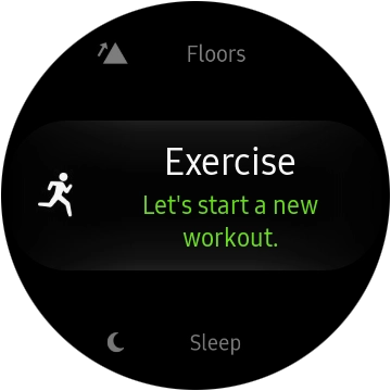 Press the activity icon. Press the activity icon.