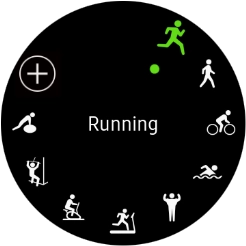 Press the required activity. Press the required activity.