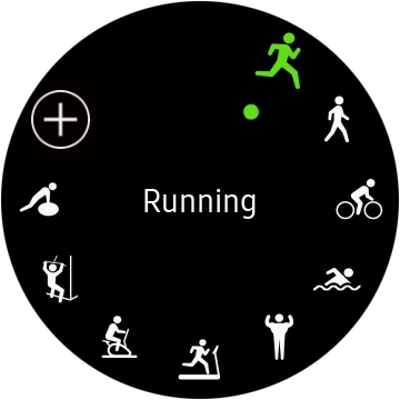 Press the required activity. Press the required activity.