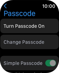 Press Turn Passcode On and key in a lock code of your own choice twice. Press Turn Passcode On and key in a lock code of your own choice twice.