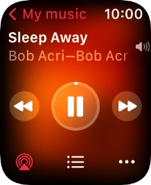 Turn the Digital Crown to select the required volume. Turn the Digital Crown to select the required volume.