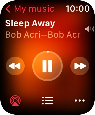 Turn the Digital Crown to select the required volume. Turn the Digital Crown to select the required volume.