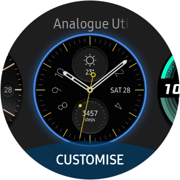 Press the required watch face. Press the required watch face.