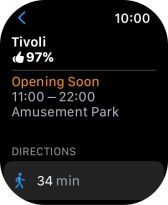 Press the required destination. Press the required destination.