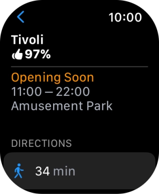 Press the required destination. Press the required destination.