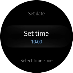 Press Set time. Press Set time.