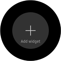 Press the add widget icon. Press the add widget icon.