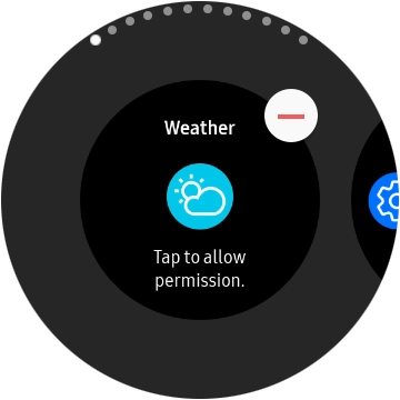 Press the remove widget icon. Press the remove widget icon.