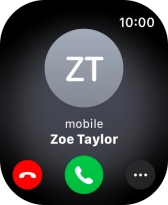 Press the Digital Crown when you get a call. Press the Digital Crown when you get a call.