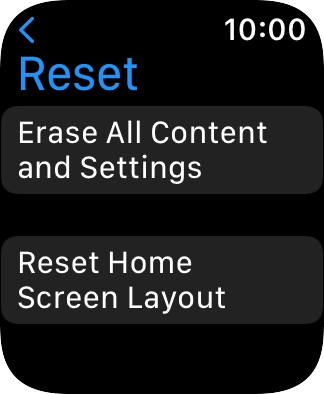 Press Erase All Content and Settings. Press Erase All Content and Settings.