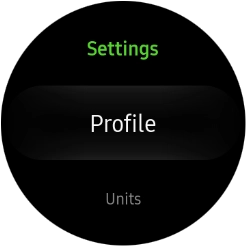 Press Profile and follow the instructions on the screen to create a profile. Press Profile and follow the instructions on the screen to create a profile.