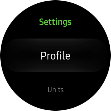 Press Profile and follow the instructions on the screen to create a profile. Press Profile and follow the instructions on the screen to create a profile.