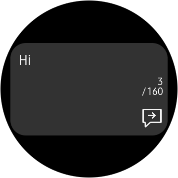Press the send icon. Press the send icon.