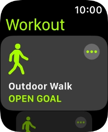 Press the required training activity to start it. Press the required training activity to start it.