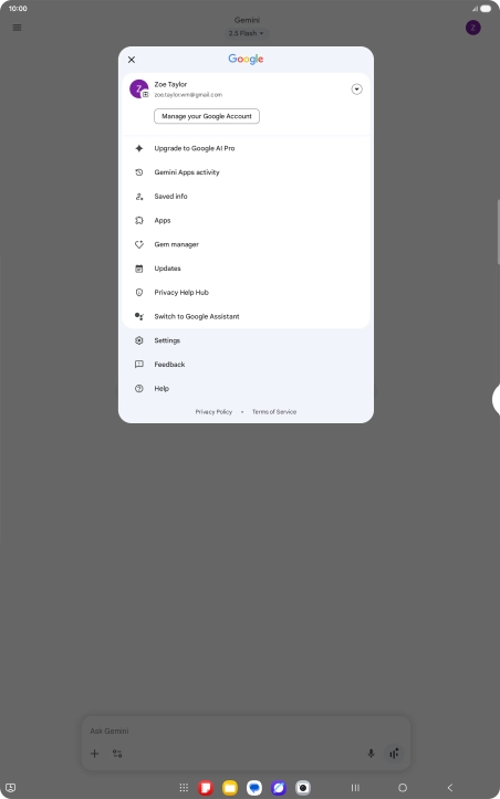 Press Settings. Press Settings.