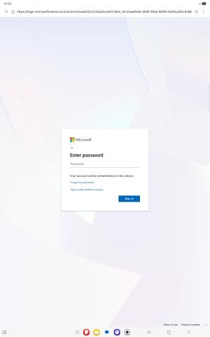 Press Password and key in the password for your email account. Press Password and key in the password for your email account.