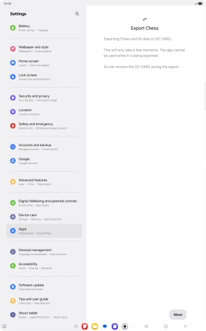 Press Move. Press Move.