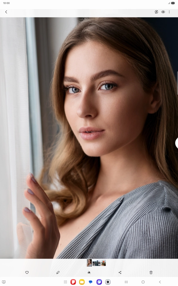 Press the AI icon. Press the AI icon.