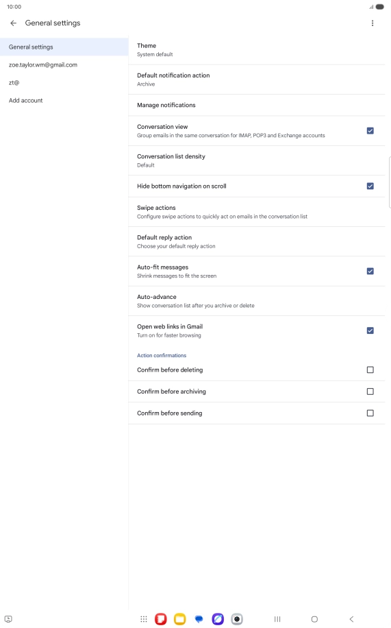 Press Add account. Press Add account.