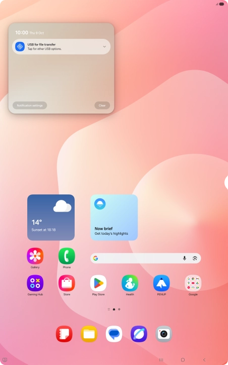 Press the drop down list. Press the drop down list.
