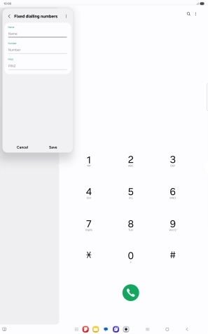 Press Name and key in the required name. Press Name and key in the required name.