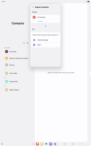 Press the name of the SIM. Press the name of the SIM.