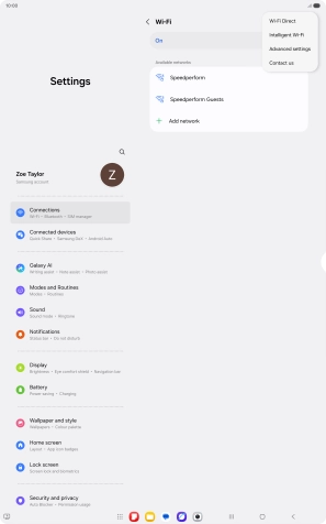 Press Intelligent Wi-Fi. Press Intelligent Wi-Fi.