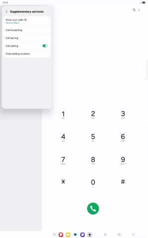 Press Call forwarding. Press Call forwarding.