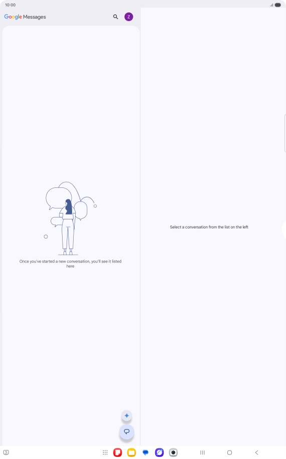 Press the profile icon. Press the profile icon.