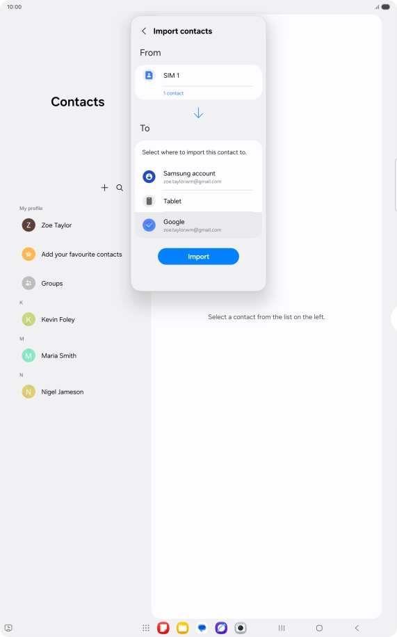 Press Import. Press Import.