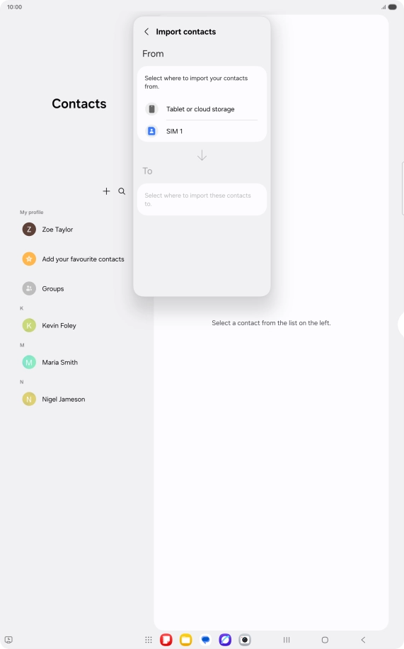 Press the name of the SIM. Press the name of the SIM.
