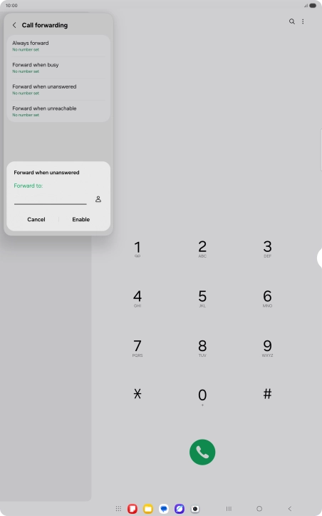 Key in +447836121121 and press Enable. Key in +447836121121 and press Enable.