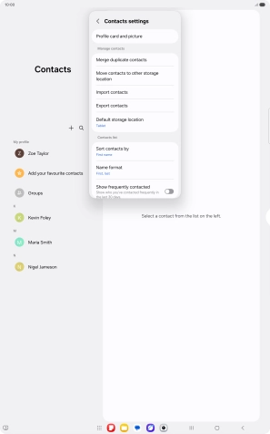 Press Merge duplicate contacts. Press Merge duplicate contacts.