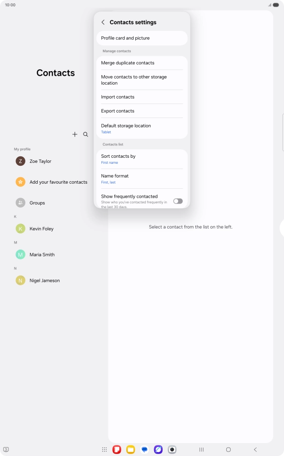 Press Merge duplicate contacts. Press Merge duplicate contacts.