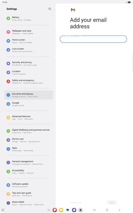 Press the field below  Press the field below