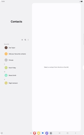 Press the menu icon. Press the menu icon.