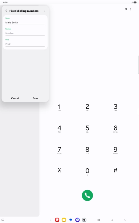 Press Number and key in the required phone number. Press Number and key in the required phone number.