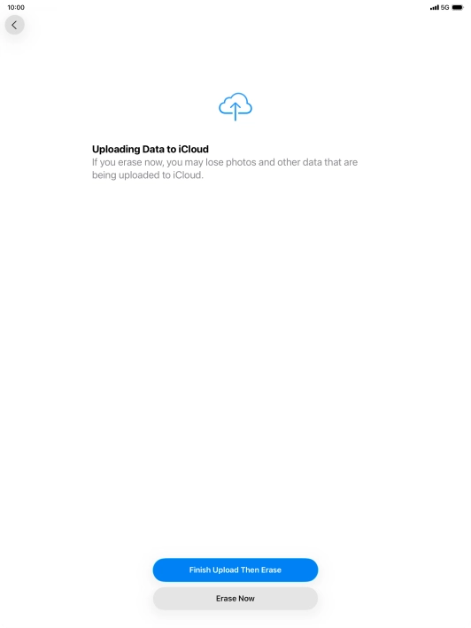 Press Erase Now. Press Erase Now.
