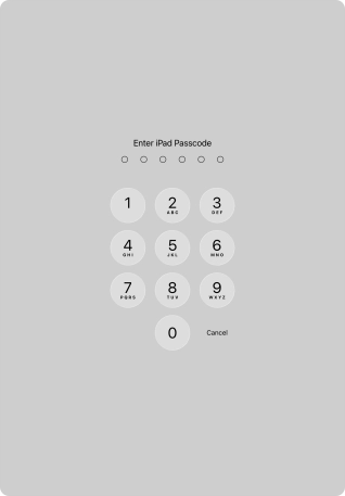 Use the lock code you created. Use the lock code you created.