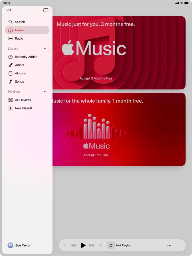 Press New Playlist. Press New Playlist.