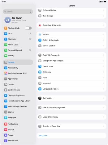 Press Transfer or Reset iPad. Press Transfer or Reset iPad.