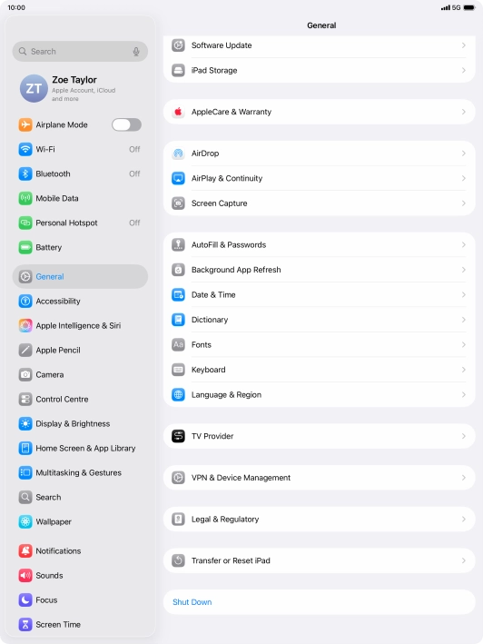 Press Transfer or Reset iPad. Press Transfer or Reset iPad.