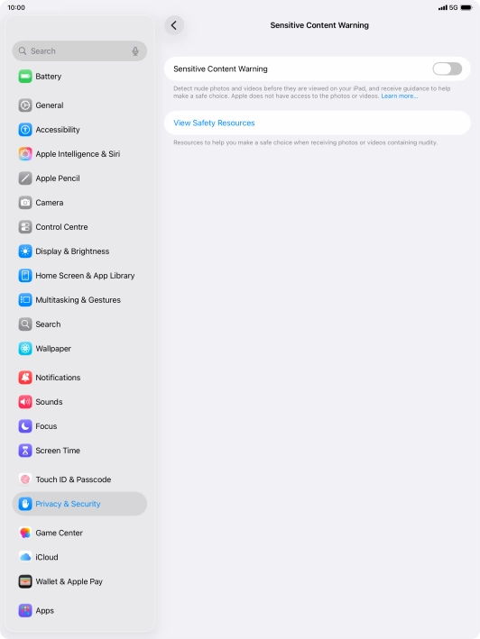 Press the indicator next to Press the indicator next to
